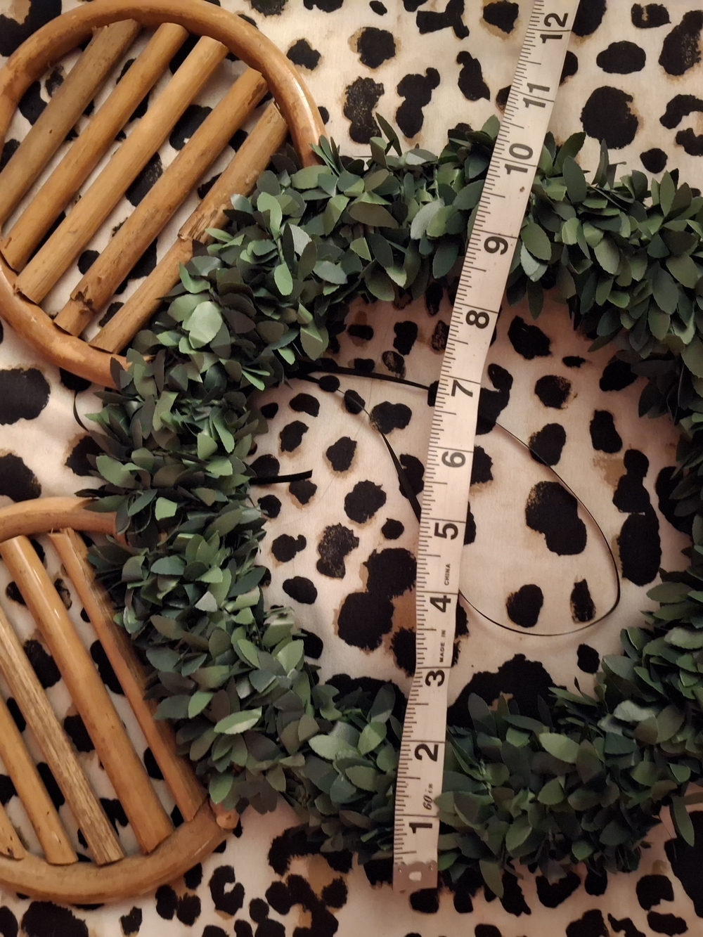 Handmade Minnie Mickey-Style Wreath with Greenery Bamboo - Picture 5 of 5